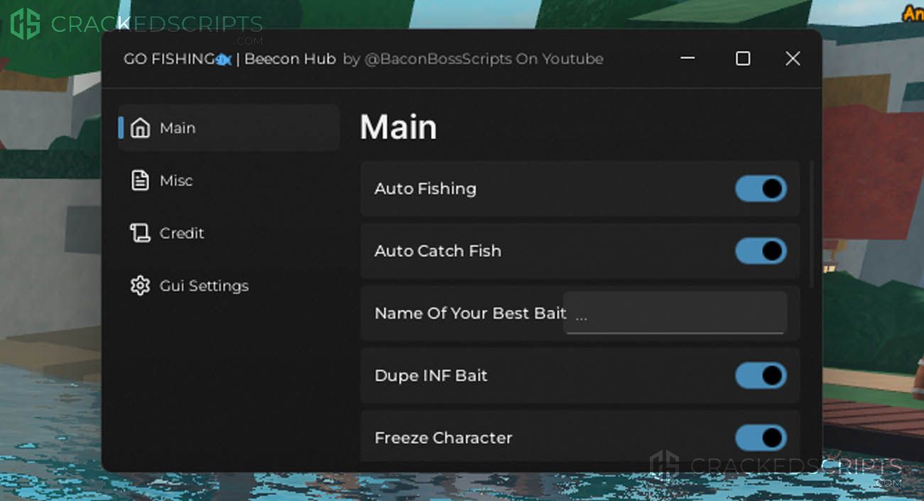 GO FISHING: Auto Fishing, Auto Catch Fish, Dupe INF Bait, Teleports, Freeze Character, AND MORE!